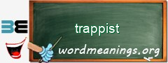 WordMeaning blackboard for trappist